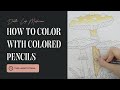 How To Color Death Cap Mushroom With Colored Pencils 🍄 Timelapse Tutorial for Beginners • Part 1