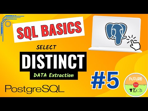 DISTINCT Statement with Example | P-5 | PostgreSQL | SQL Tutorial in Hindi | Future Dot Tech