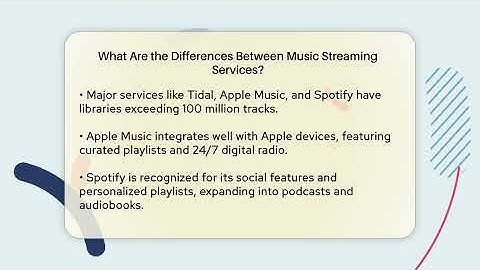 What Are the Differences Between Music Streaming Services? | Audio Gear Insider