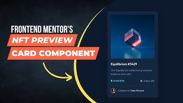 Frontend Mentor Challenge || Build NFT preview card component