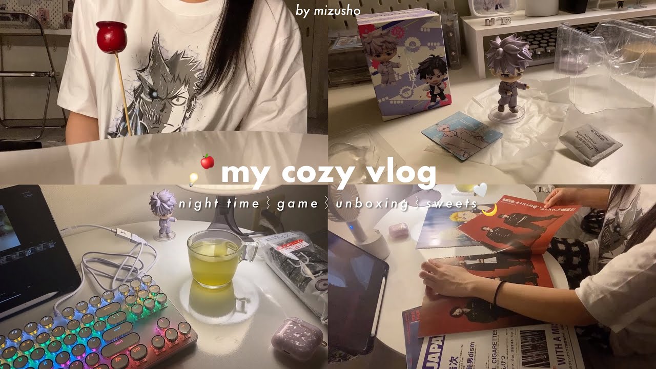 〘vlog〙フィギュアの良さにようやく目覚めたオタク❤️‍🔥┆雑誌の解体＆収納法,デジタルメモ帳,開封(^. ̫ .^ )੭📦 4 days record