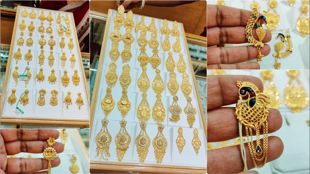 Buy 22k Gold Earrings 22 KT yellow gold (2.84 gm). | Online By Giriraj  Jewellers