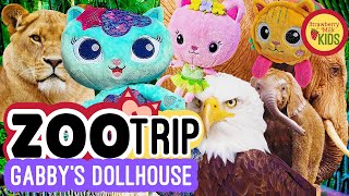 Zoo Trip & New Mercat Plush Gabbys Dollhouse Toys Musical Pretend Play Story