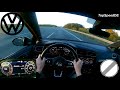 Vw golf 75 gtd dsg pov top speed on autobahn 0200kmh