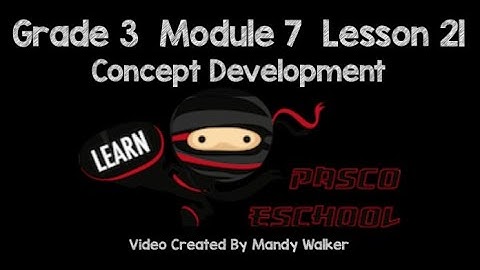 Grade 3 Module 7 Lesson 21 Concept Development