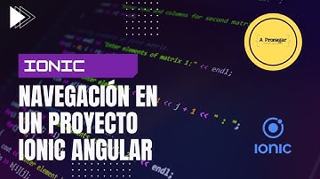 Navegación IONIC -Tutorial IONIC desde CERO en Español -IONIC Framework Angular