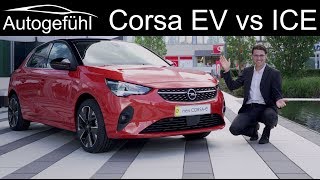 all-new Opel Corsa F REVIEW Corsa-e (EV) vs Corsa GS-Line (petrol) comparison Vauxhall Corsa