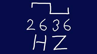 2636 hz square