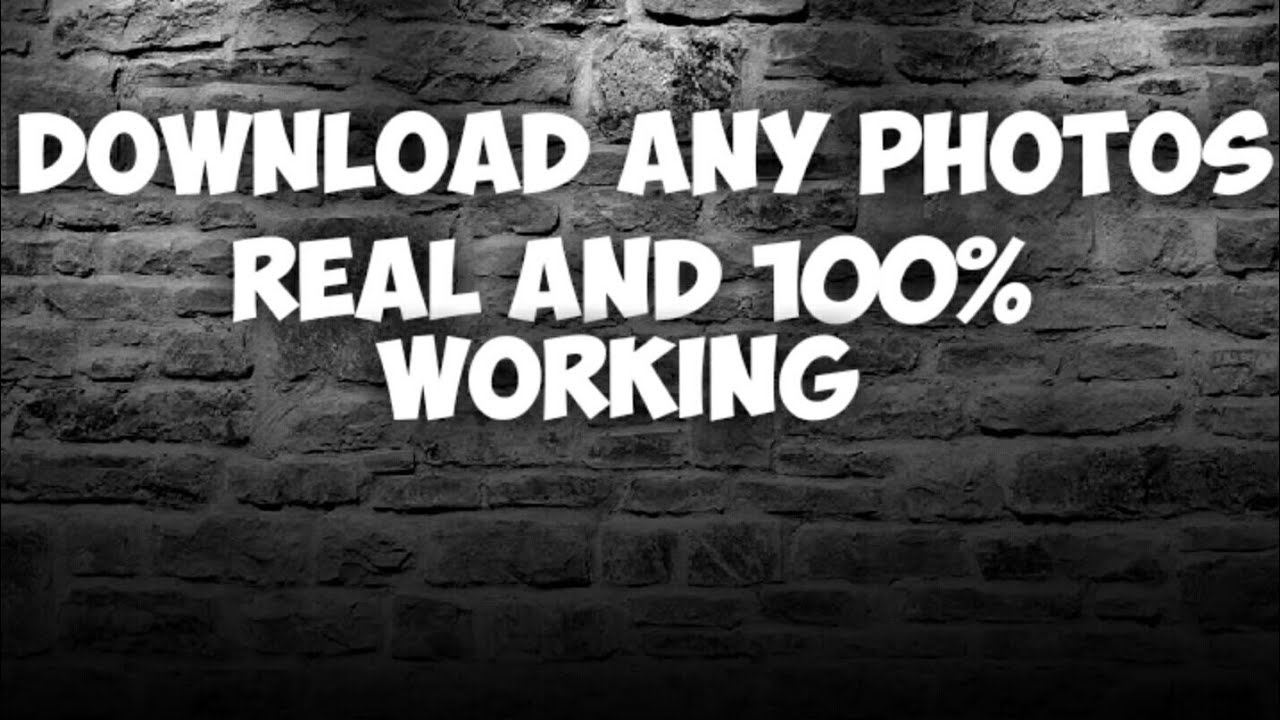 How To Download Any Photo YouTube how-to-download-any-photo-youtube