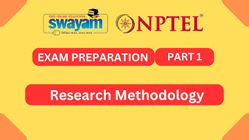 Research Methodology || Exam Preparation Part 1 || My Swayam || NPTEL 2023