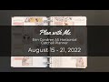 Plan with Me | Erin Condren A5 Horizontal | Catchall Planner | August 15-21, 2022 | Queen Bee