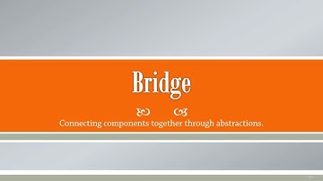 Bridge Design Patterns Introduction 2023