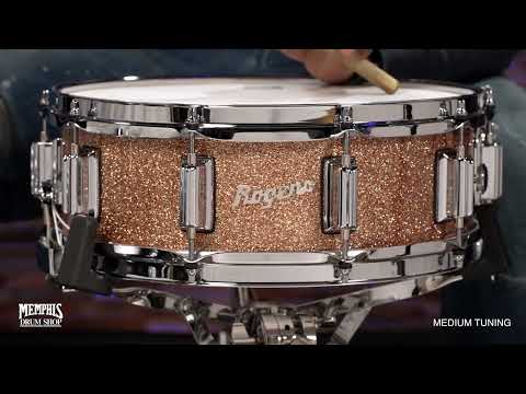 Rogers 14x5 Dyna-Sonic Snare Drum with Beavertail Lugs - Champagne Sparkle (36CS)