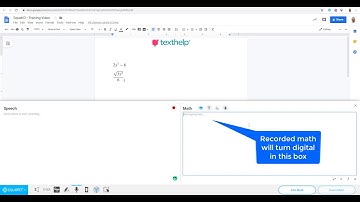 EquatIO - Speech Input Overview