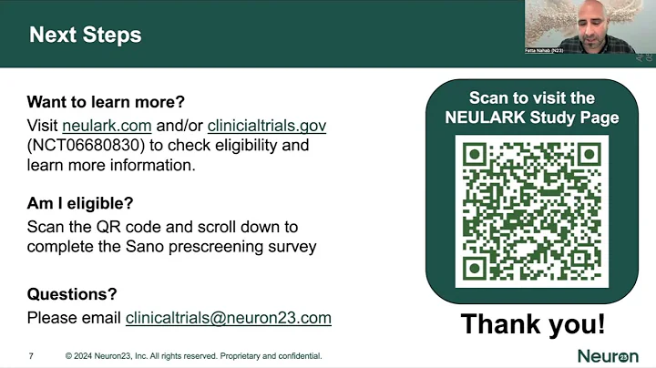 Do you have a LRRK2 gene mutation for Parkinson’s? - the latest clinical trial with Dr. Fatta Nahab