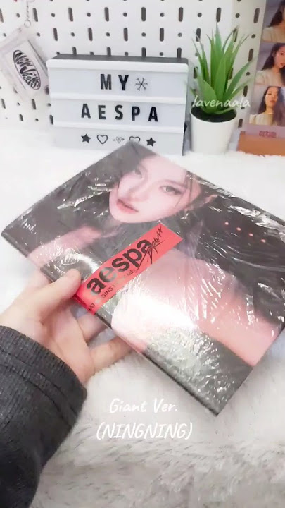 Unboxing aespa - Drama (4th Mini Album) Giant Ver. (NINGNING Ver.) #kpop #aespa #albumunboxing