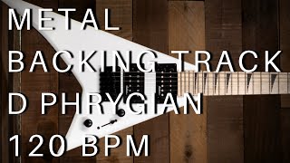 Video thumbnail of "Metal Guitar Backing Track | D Phrygian (120 Bpm)"