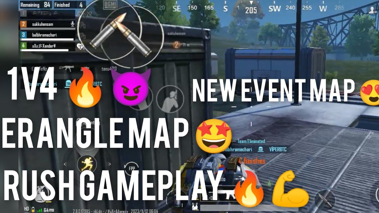 NEXT LEVEL RUSH 1V4 GAMEPLAY 🔥😈 | CLASSIC | RANKED MATCH| ERANGAL MAP ...