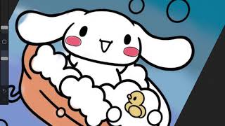 Color Cinnamoroll with Me Cool Fun Art
