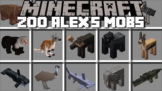Minecraft BETTER ZOO ANIMALS MOD / DANGEROUS ANIMAL ALEX's MOBS !! Minecraft Mods