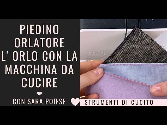 Piedino per orlo arrotolato per cucire, piedino per orlo arrotolato, piedini  per macchina da cucire, piedino per orlo arrotolato largo (8pcs) :  : Casa e cucina