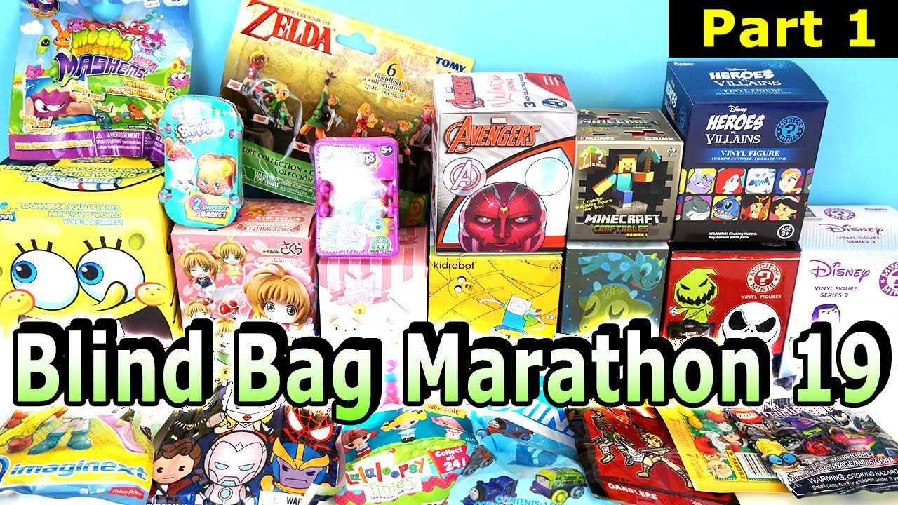 Surprise Blind Bag Marathon 19 - Part1 - Funko, Shopkins, Lego, Disney, Vinylmation and MORE!