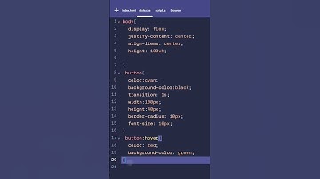 creating a color changing button with ease html