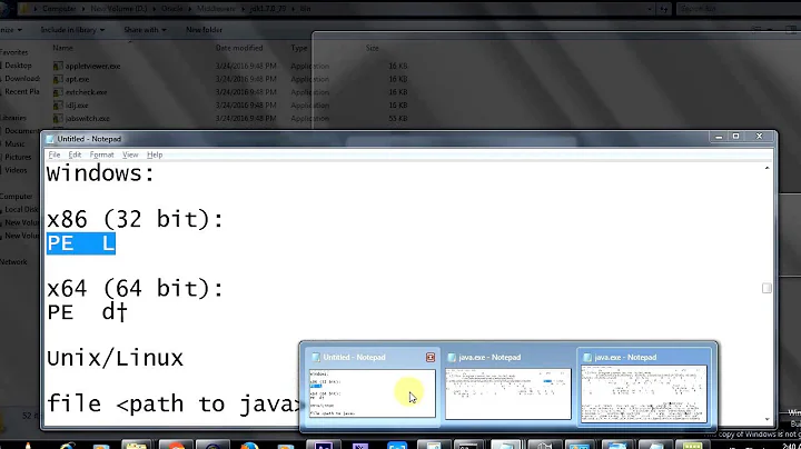 Quick Trick to find if Java JVM JDK supports 32 or 64 bit version on All Operating Systems!!