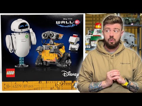 YouTube thumbnail: WALL-E I EWA 🤖 LEGO DISNEY 43279 RECENZJA