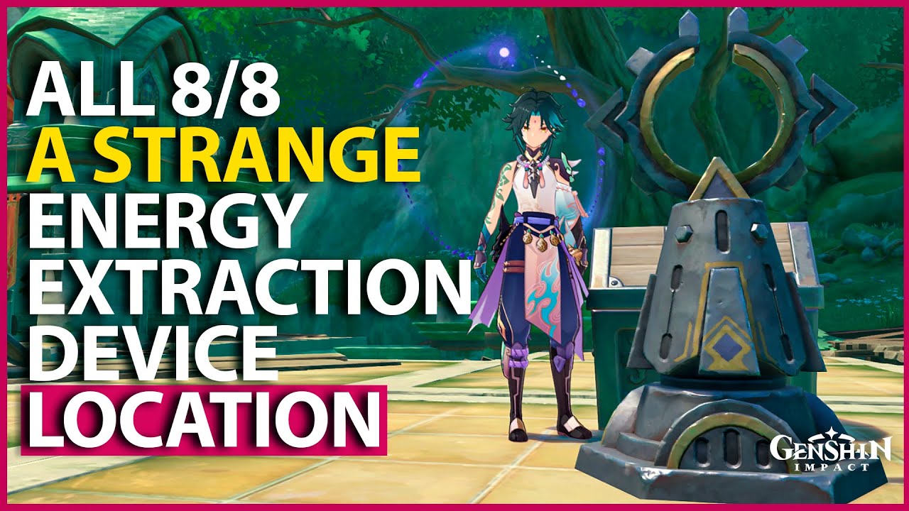 All 8 A Strange Energy Extraction Device Location Eremite Camps Location Saghira Machine Genshin
