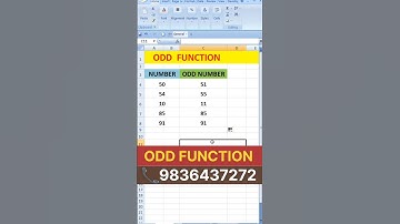 odd function #shorts #excel #odd #oddfunction #viralvideo #reels #exceltips #excelshortcuts