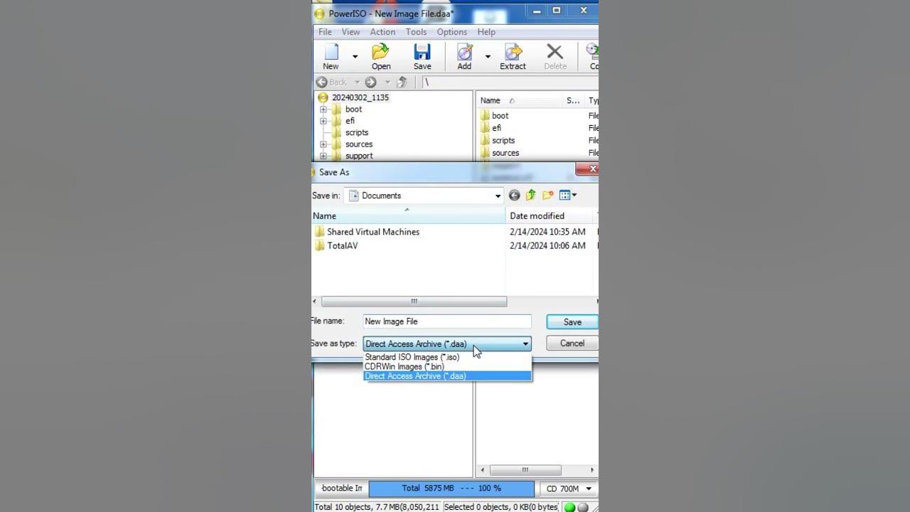 How to create iso file from a bootable usb in windows youtube