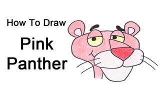 pink panther drawing