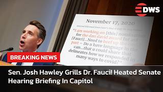 Sen. Josh Hawley Confronts Dr. Fauci: Intense Senate Hearing On Ethics Allegations | DWS News | AR14