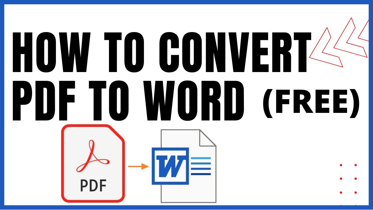 how to convert a pdf to editable word document