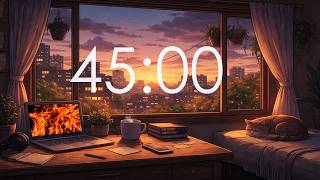 45 Minute Timer ⏱ Clean Countdown Timer