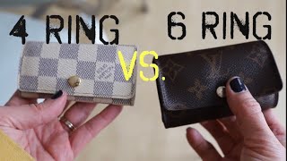 6 ring key holder comparison – Chanel vs. LV + mini LV key holder