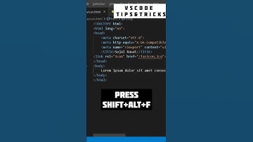 VS code how to format/beautify code Tips & tricks #shorts #youtubeshorts