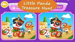 Little Panda Treasure Hunt - Find out differences between two pictures | BabyBus Games For Kids screenshot 1