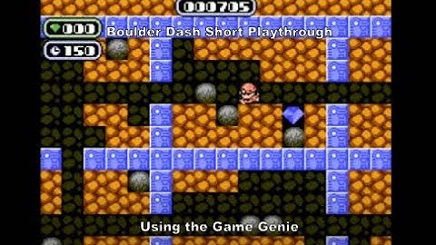 Boulder Dash Short Playthrough using the Nes