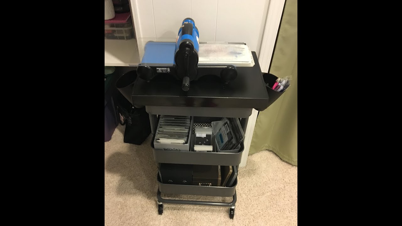 Organizing My IKEA RASKOG Cart for Die Storage - YouTube