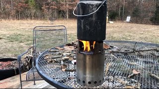 Fire building and water boiling with a Solo Stove. by Hotshot Stuff 197 views 1 year ago 11 minutes, 45 seconds