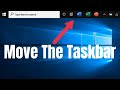 How to move the taskbar in windows 10