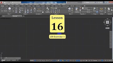 Learn with ME, Study Autodesk AutoCAD 2017, Lesson 16 ( 2D Exercise 1 )