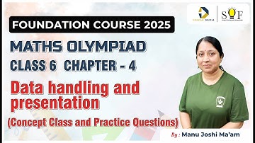 Class 6 Maths Olympiad | Chapter 4- Data handling and presentation | Concept Class & PYQs