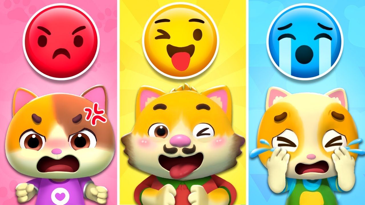 ぷんぷん！きょうのきぶんは？😤😡 | 子供の歌メドレー | 子どもの歌 | 童謡 | ネコネコファミリー | MeowMi Family Show