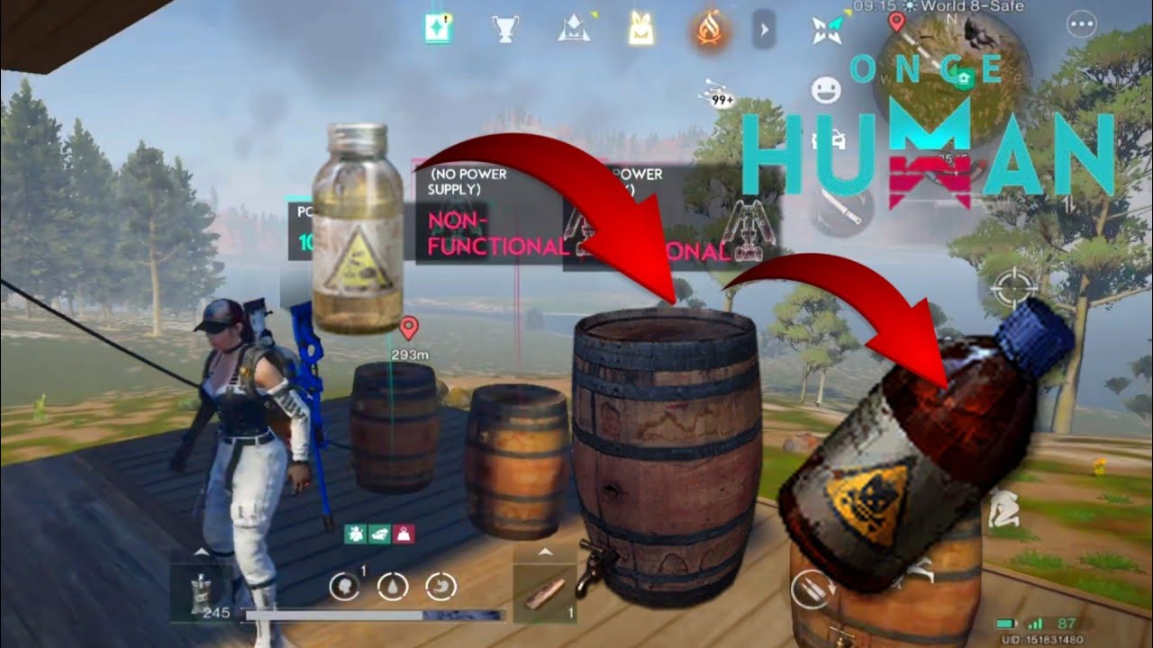 How to collect acid from acid farm in once human mobile (hindi)