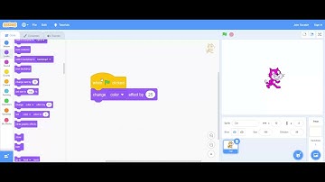 Learn How To Make A Sprite Change Color | Scratch Tutorials | Vera KC2