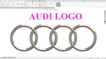 Solidworks Tutorial : Audi Logo in Solidworks | Exercise No. 43