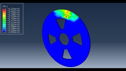 Tutorial 28: Disk Brake: define and investigate friction coefficients. #abaqus